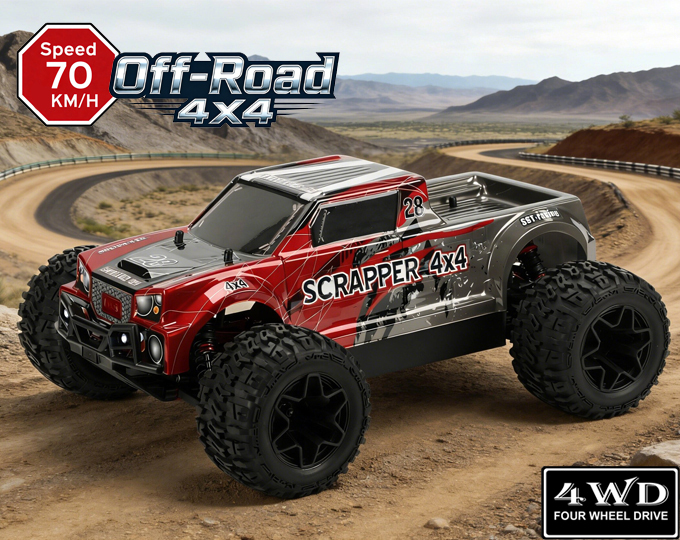 1:10 Scale 4WD Brushless Monster Truck