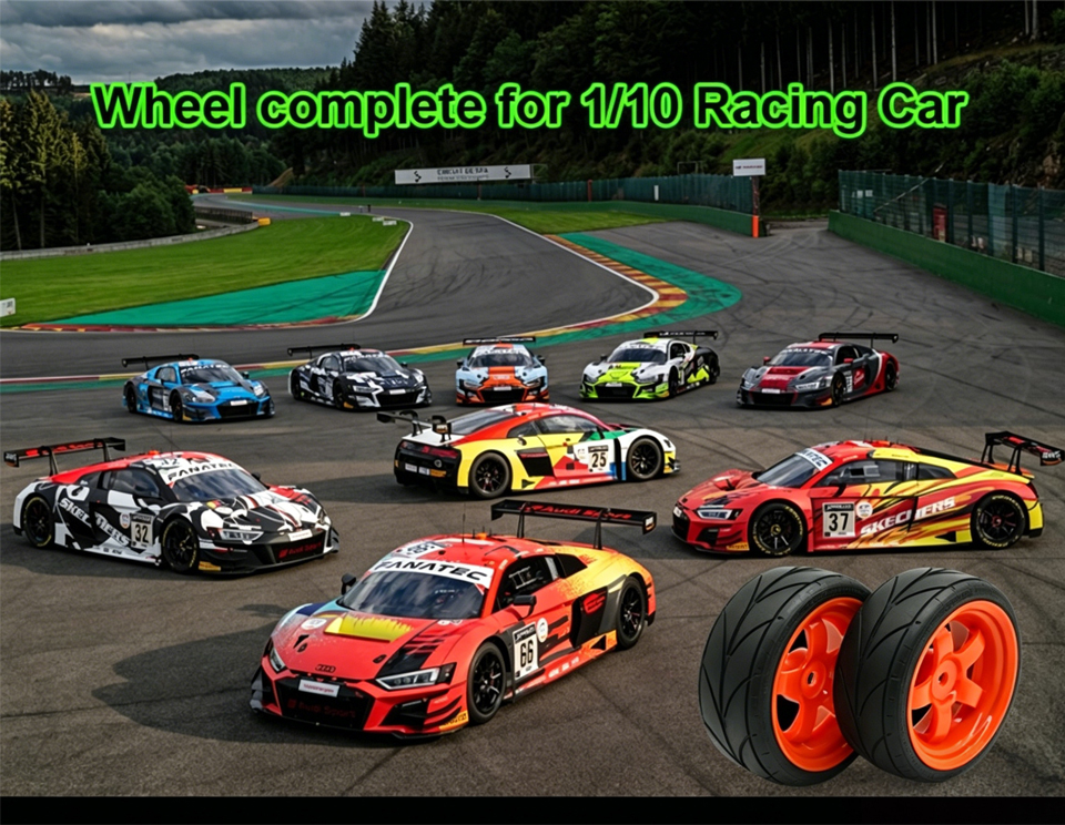 Wheel complete for 1:10 racing cars Wheel complete for 1:10 racing cars