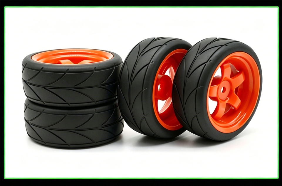 Wheel complete for 1:10 racing cars Wheel complete for 1:10 racing cars