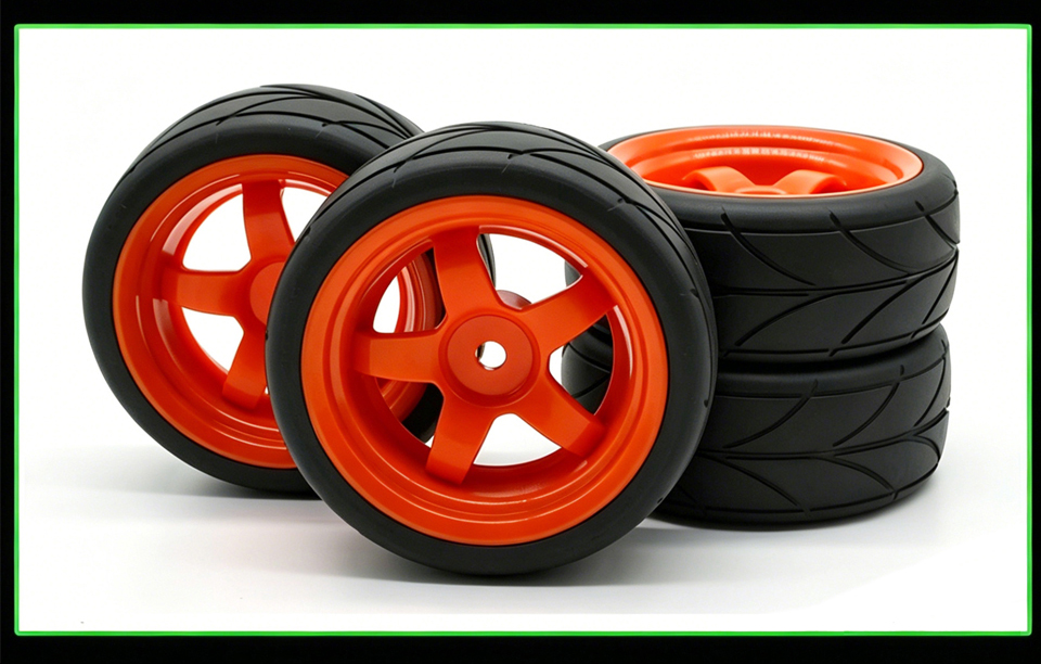 Wheel complete for 1:10 racing cars Wheel complete for 1:10 racing cars