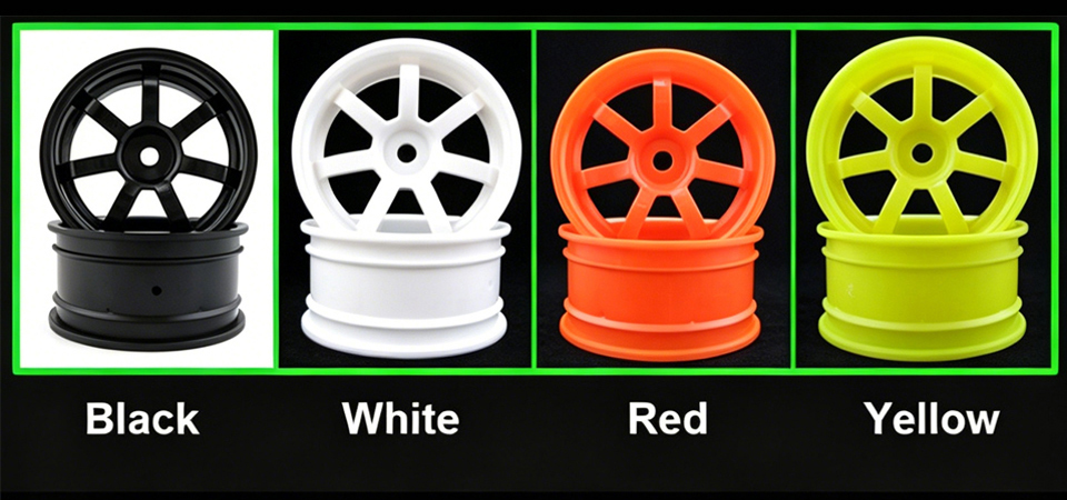 Wheel complete for 1:10 racing cars Wheel complete for 1:10 racing cars