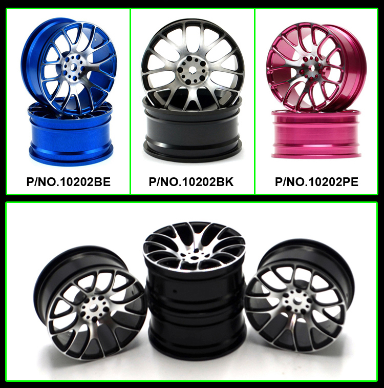 Aluminum wheels for 1:10 racing car Aluminum wheels for 1:10 racing car