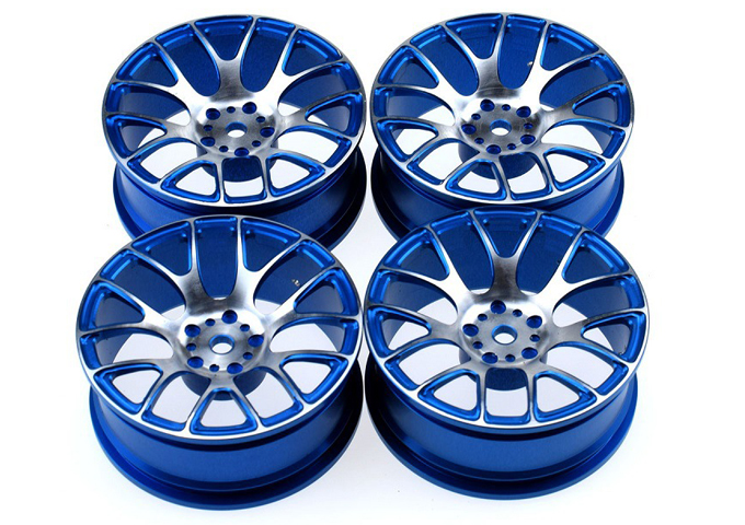Aluminum wheels for 1:10 racing car