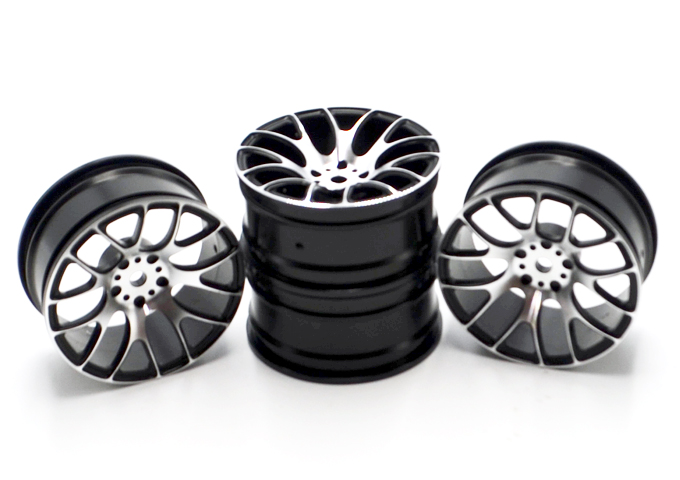 Aluminum wheels for 1:10 racing car