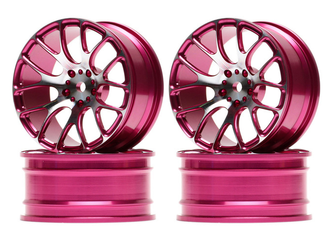 Aluminum wheels for 1:10 racing car