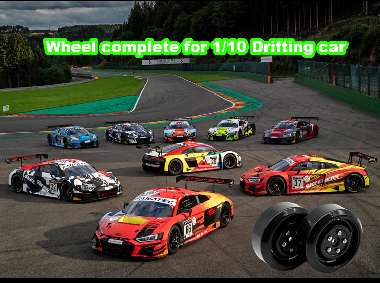 Wheel complete for 1:10 difting cars