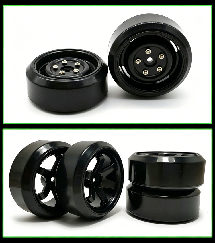 Wheel complete for 1:10 difting cars