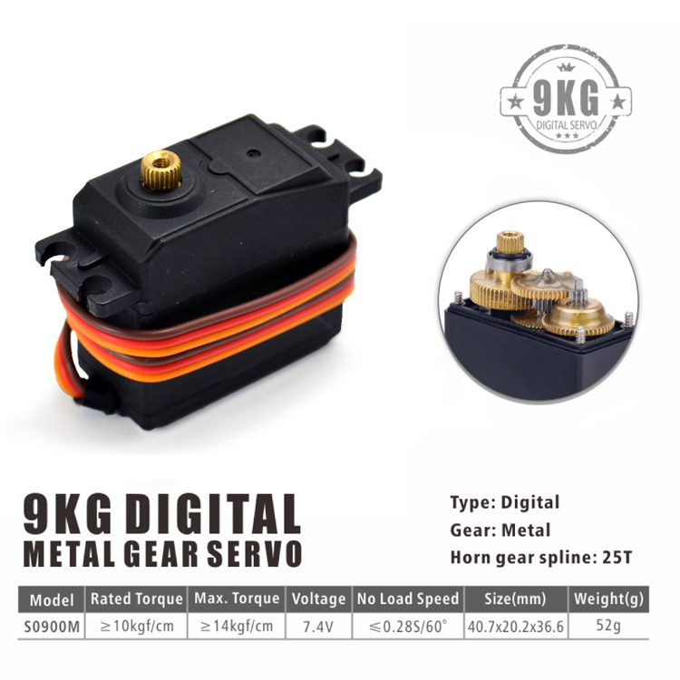 9kg digital metal gear servo