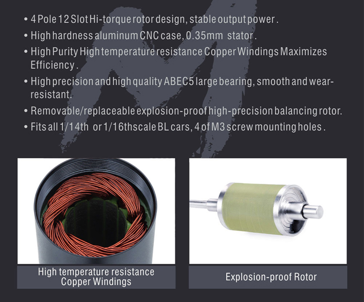 2838 4P Brushless Motor