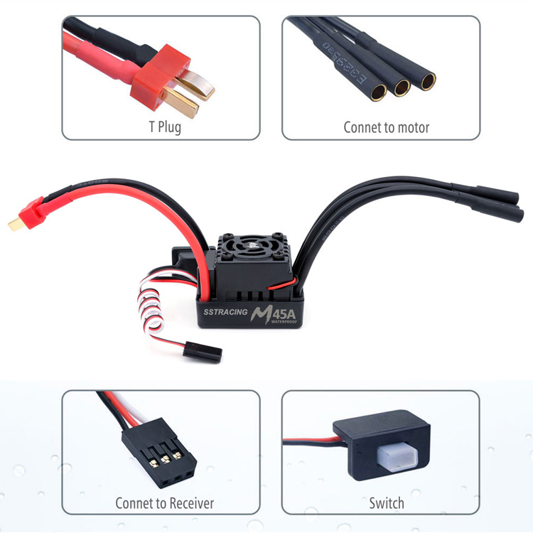 45A waterproof brushless ESC