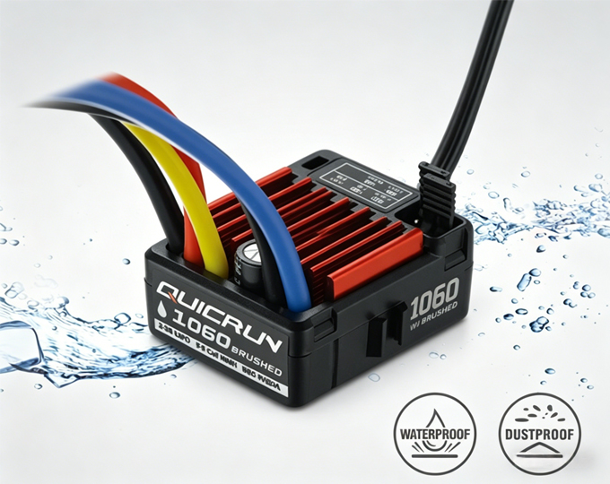 60A waterproof brushed ESC