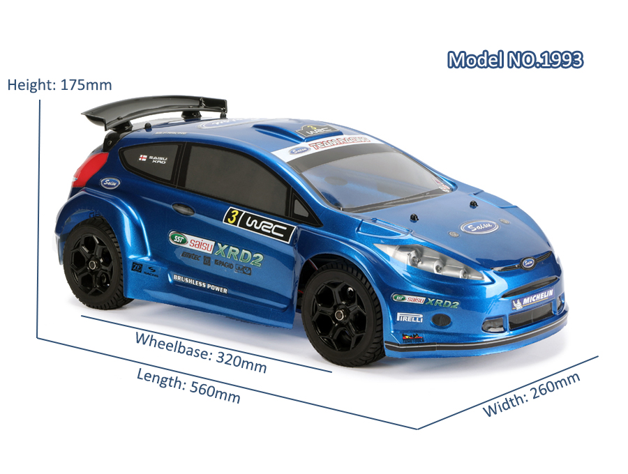 1:9 Scale 4WD Brushless Rally Car