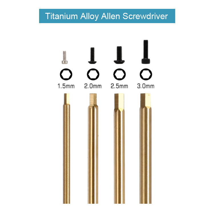 Top-garde titanium alloy allen wrench sets
