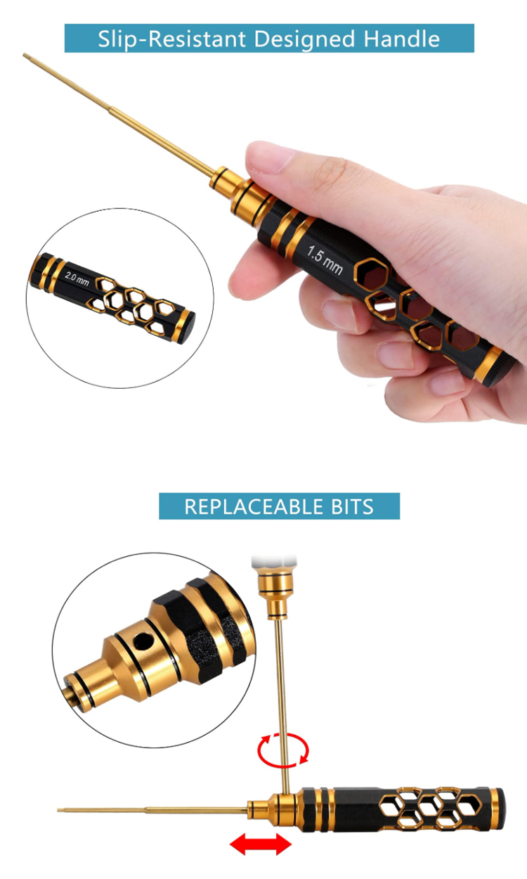 Top-garde titanium alloy allen wrench sets