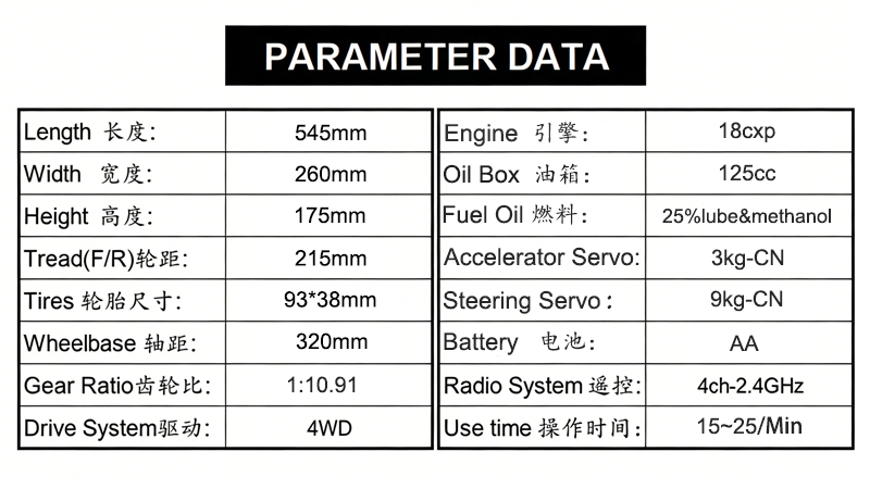 1:9 Scale 4WD Nitro Power Rally Car