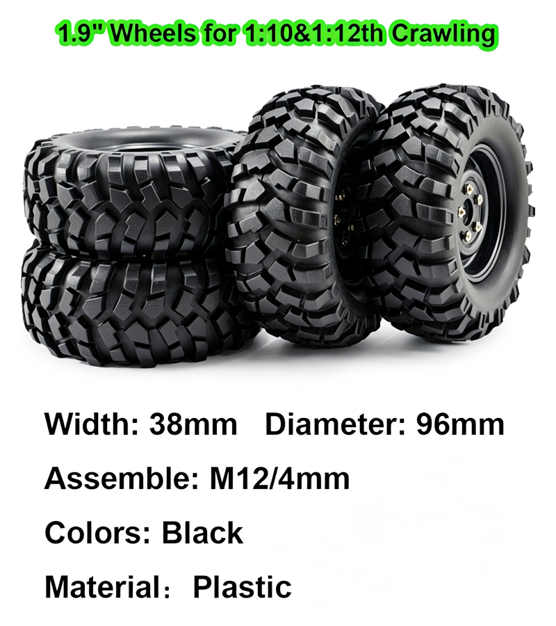 Wheel complete for 1:10 Rock Crawler