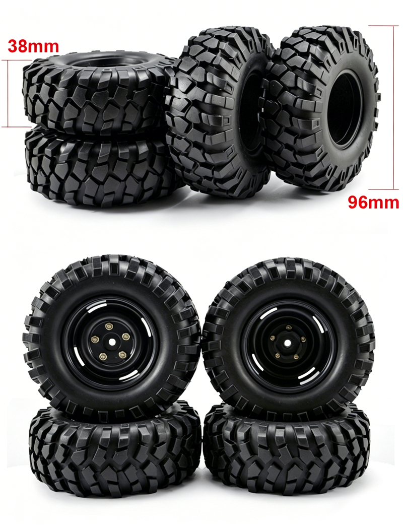 Wheel complete for 1:10 Rock Crawler