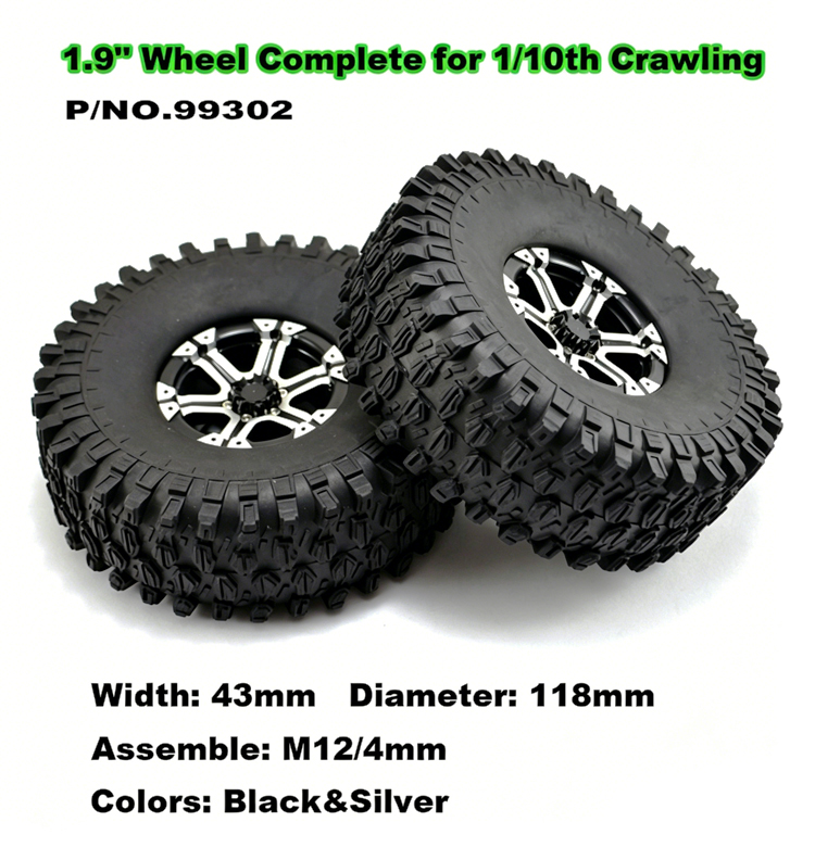 Aluminum Wheels for 1:10 Rock Crawler