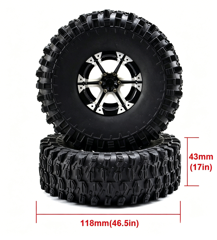 Aluminum Wheels for 1:10 Rock Crawler