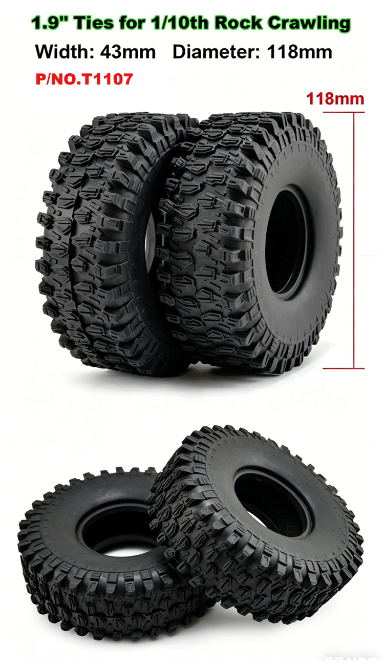 Aluminum Wheels for 1:10 Rock Crawler