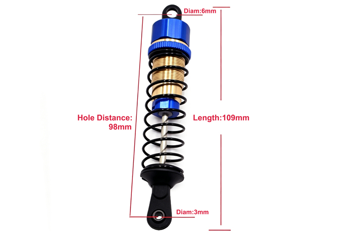 Aluminum 1:10 Shock absorber L=98mm