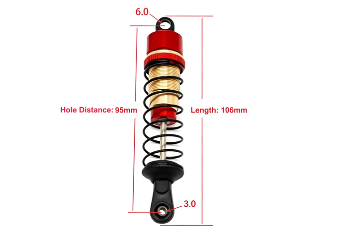 Aluminum 1:10 Shock absorber L=95mm