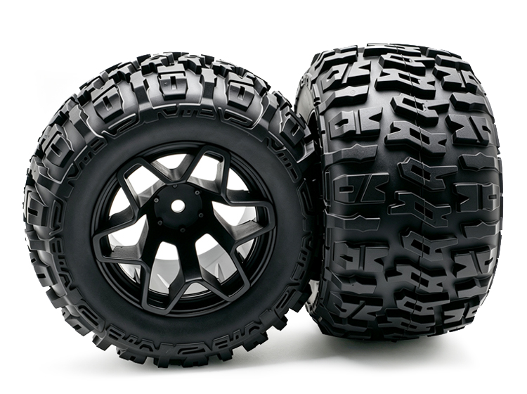Wheel complete for 1:10 Monster Truck