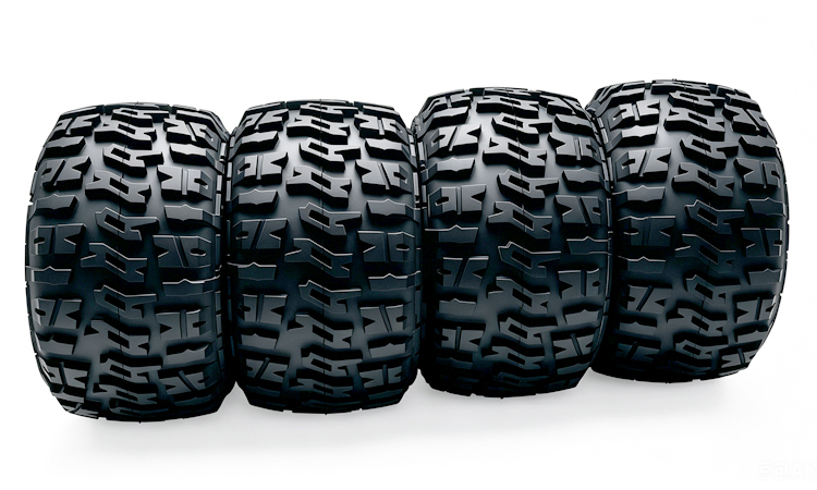 Wheel complete for 1:10 Monster Truck