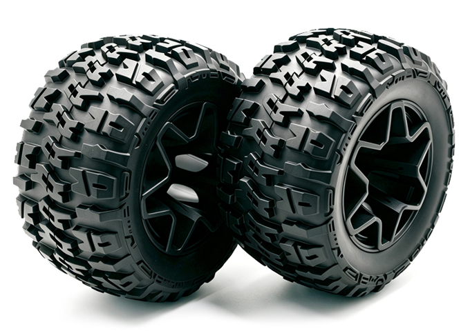 Wheel complete for 1:10 Monster Truck