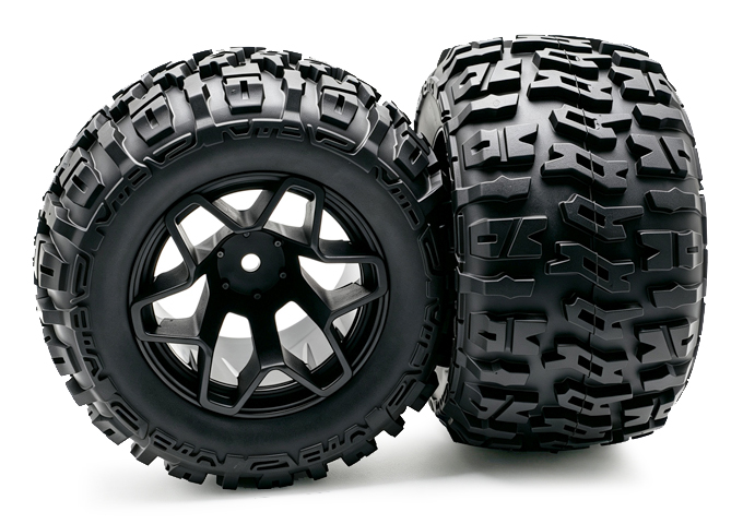 Wheel complete for 1:10 Monster Truck