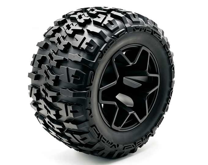 Wheel complete for 1:10 Monster Truck