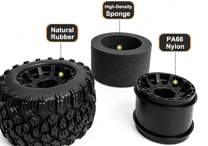 Wheel complete for 1:10 Speed Truggy